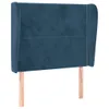 vidaXL Kopfteil mit Ohren Dunkelblau 103x23x118/128 cm Samt Produktbild-Vorschau 13