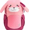 A pink bunny-shaped backpack for children. Produktbild-Vorschau