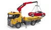 Bruder Scania Super 560R Tow Truck s Bruder Roadster Náhled obrázku produktu 7