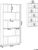 BELIANI Bücherregal Weiß MDF Platte Spanplatte 174 x 83 x Produktbild-Vorschau 7