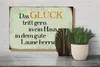 Holzschild Spruch 30x20cm Glück tritt gern ein gute Laune Produktbild-Vorschau 5