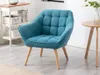 CASERTA Sessel in blauem Stoff Produktbild-Vorschau 7