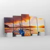 Bild auf Leinwand - Leinwandbild - Ufer Boot Strand - Produktbild-Vorschau 4