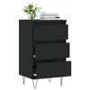 vidaXL Credenza nera 40x35x70 cm materiale a base di legno Anteprima dell’immagine prodotto 3