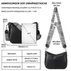 Umhängetasche Handtasche Damen mittelgroß Schultertasche Produktbild-Vorschau 5
