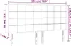vidaXL Kopfteile 4 Stk. Hellgrau 90x5x78/88 cm Stoff - Produktbild-Vorschau 9