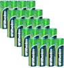 A collection of AA batteries arranged in rows. Produktbild-Vorschau