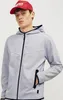 JACK&JONES CORE JCOFUSION SWEAT ZIP HOOD NOOS Light Grey Produktbild-Vorschau 14