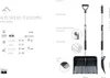 Diagram and specifications of a telescopic snow shovel. Anteprima dell’immagine prodotto