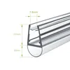 A close-up view of a clear plastic and gray profile with measurement indicators. Produktbild-Vorschau