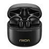 A pair of black wireless earbuds in their charging case, with the lid open. Produktbild-Vorschau