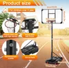 JOIEYOU Basketbalový obruč Vonkajší detský výškovo Náhľad obrázku produktu 2