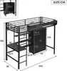 Merax Etagenbett 90x200 aus Eisen mit Tisch und Produktbild-Vorschau 7