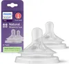 A product shot of Philips Avent Natural Response teats, with packaging visible on the left and the teats themselves prominently displayed on the right. Produktbild-Vorschau