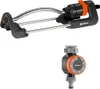 Gardena Set Viereckregner Aqua S 18700-20 + Bewässerungsuhr Produktbild-Vorschau 1