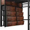 Łóżko piętrowe 140x200 cm z 8 szufladami, 2 półkami, Podgląd zdjęcia produktu 13