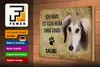 Holzschild Spruch 30x20cm Saluki Hund ohne kein Heim Produktbild-Vorschau 3