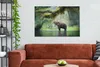 MuchoWow® - Leinwandbilder - Dschungel - Elefant - Wasser, Produktbild-Vorschau 3