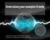 A glowing blue sphere with electrical arcs emanating from it, with text overlays and a close-up of a switch. Produktbild-Vorschau
