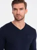 Ombre Clothing Maglione classico da uomo Launcebuz navy XL Anteprima dell’immagine prodotto 2