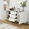 Merax Kommode Sideboard, mit 2 Türen & 3 Schubladen, Produktbild-Vorschau 4