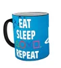 Playstation Zaubertasse 'Eat Sleep Repeat' Tasse Produktbild-Vorschau 2