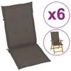 vidaXL Cuscini per sedie da giardino con schienale alto 6 Anteprima dell’immagine prodotto 16
