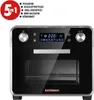 A black countertop oven with a digital display and controls. Anteprima dell’immagine prodotto