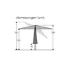 Schneider Sonnenschirm Porto anthrazit 300 x 200 cm Produktbild-Vorschau 14