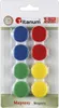 Satz runde Magnete 4 Farben 25mm 8 Stück Titanum Produktbild-Vorschau 1