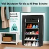 EASYmaxx Stoffschrank für Schuhe 60x30x90cm Produktbild-Vorschau 2