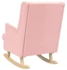 vidaXL Schaukelstuhl Rosa 62 x 80 x 85 cm Bouclé Produktbild-Vorschau 6