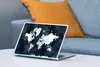 MuchoWow® Laptop Aufkleber Sticker Cover Weltkarte - Blau - Produktbild-Vorschau 4