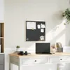 vidaXL Tableau à craies avec cadre en pin massif noir 60 x Voir les images du produit 2