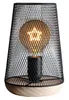 Tischlampen - 15 x 23 cm - Braun - Schwarz - Metall - Holz Produktbild-Vorschau 7