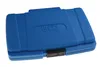 A closed blue plastic case for tools. Produktbild-Vorschau