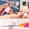 Sada pro airbrush, sada airbrushových pistolí, přenosná Náhled obrázku produktu 15