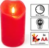 4x LED Echtwachs Kerzen Set mit Timer schwarzer Docht Produktbild-Vorschau 3
