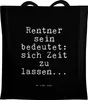 Mr. & Mrs. Panda Shopping Tasche Rentner sein bedeutet: Produktbild-Vorschau 1
