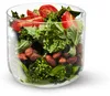 A close-up view of a glass container filled with a salad. Podgląd zdjęcia produktu