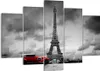 Bild auf Leinwand - Leinwandbild - Auto Eiffle Paris Stadt Produktbild-Vorschau 1