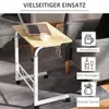 HOMCOM Odkládací stolek s nastavitelnou výškou, mobilní Náhled obrázku produktu 7