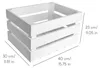 Creative Deco Witte Houten Kist, 40 x 30 x 23 cm Productafbeelding-voorbeeld 3