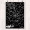 Mr. & Mrs. Panda Bild Aachen DIN A3 - Geschenk, Wandbild, Produktbild-Vorschau 2