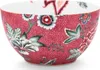 PIP STUDIO Flower Festival scallop Bowl dark pink 15 cm Produktbild-Vorschau 5
