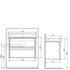 Sapho NIRONA Unterschrank 67x51,5x43cm, Weiß Produktbild-Vorschau 4