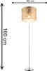 Globo Lighting|Lampada da terra in metallo nichel opaco, 1x Anteprima dell’immagine prodotto 5