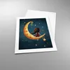 Poster - Poster ohne Rahmen - Kinder Mädchen Mond - 40x50 Produktbild-Vorschau 3