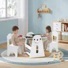 WOLTU Kindertisch mit 2 Stühlen, Stauraum Tafel, Produktbild-Vorschau 2