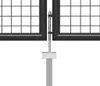 vidaXL Gartentor aus Stahl 350 x 100 cm Anthrazit Produktbild-Vorschau 2